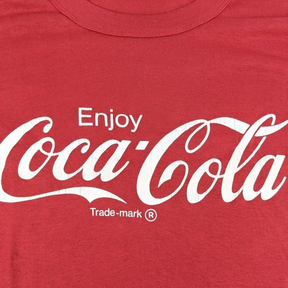 VTG 80s Coca Cola Coke Shirt Signal Stitch‎ T Shirt USA - Picture 3 of 8